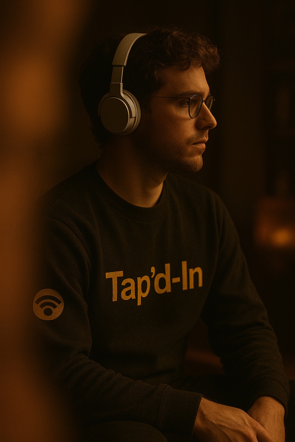 Tap'd-In branded technology lifestyle image