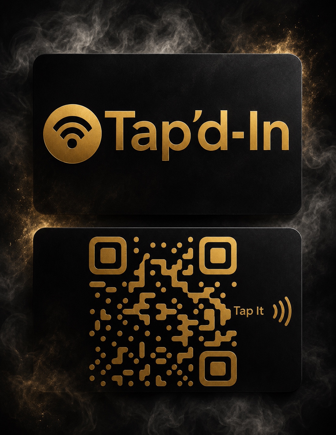 Premium Tap'd-In NFC card and QR card