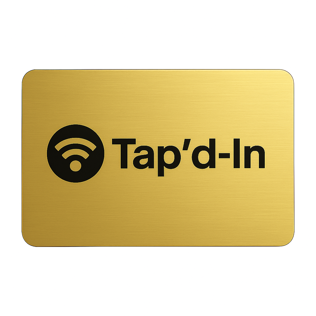 Gold metal NFC card